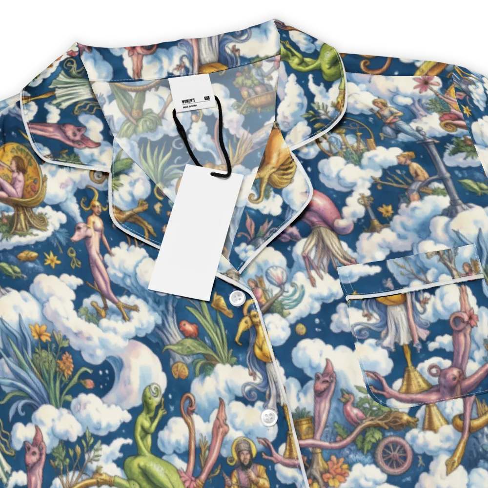 Cloud Carnival on Women's Short Sleeve Pajama Top — Product details