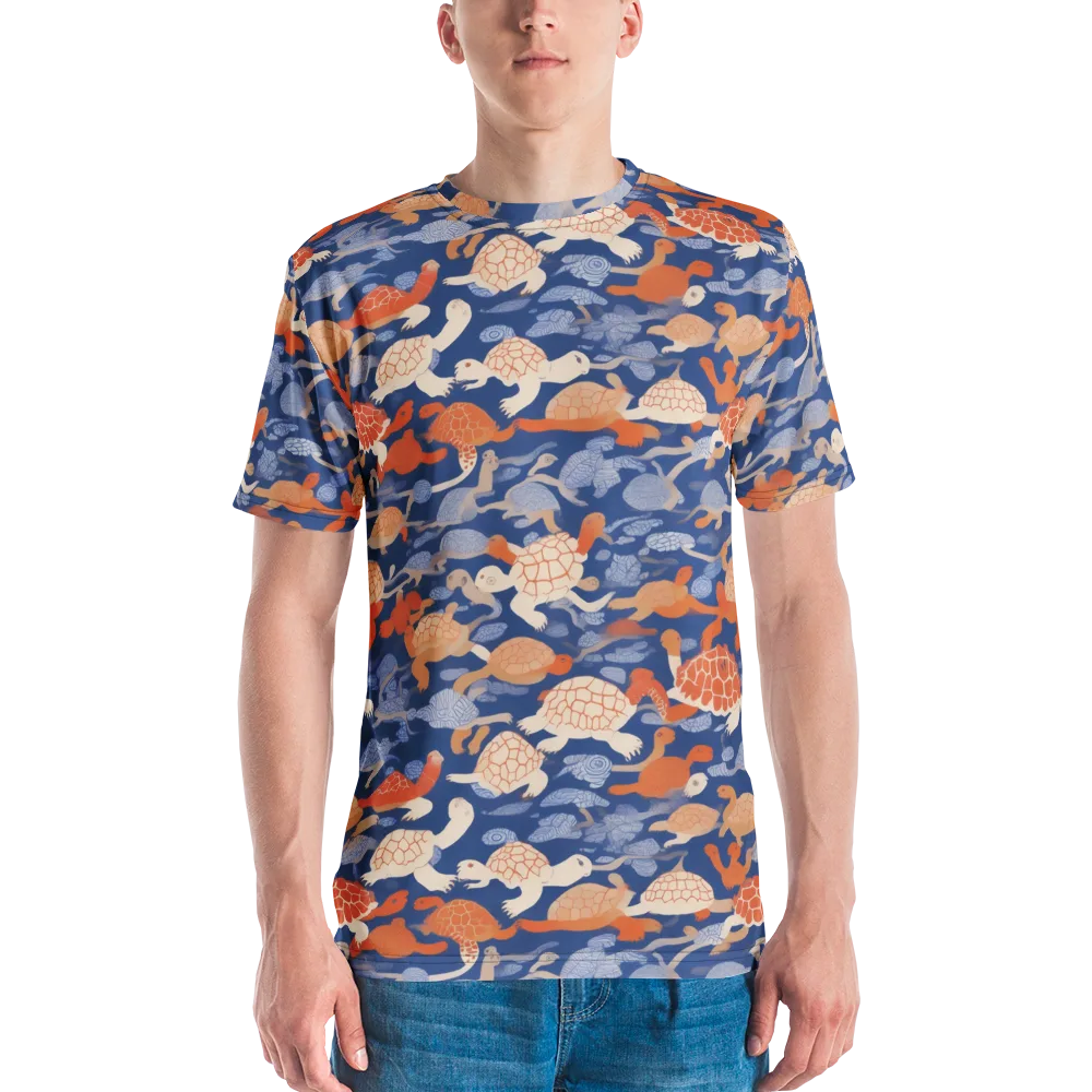 Terrapin Current on Men's Crew Neck T-Shirt — Front