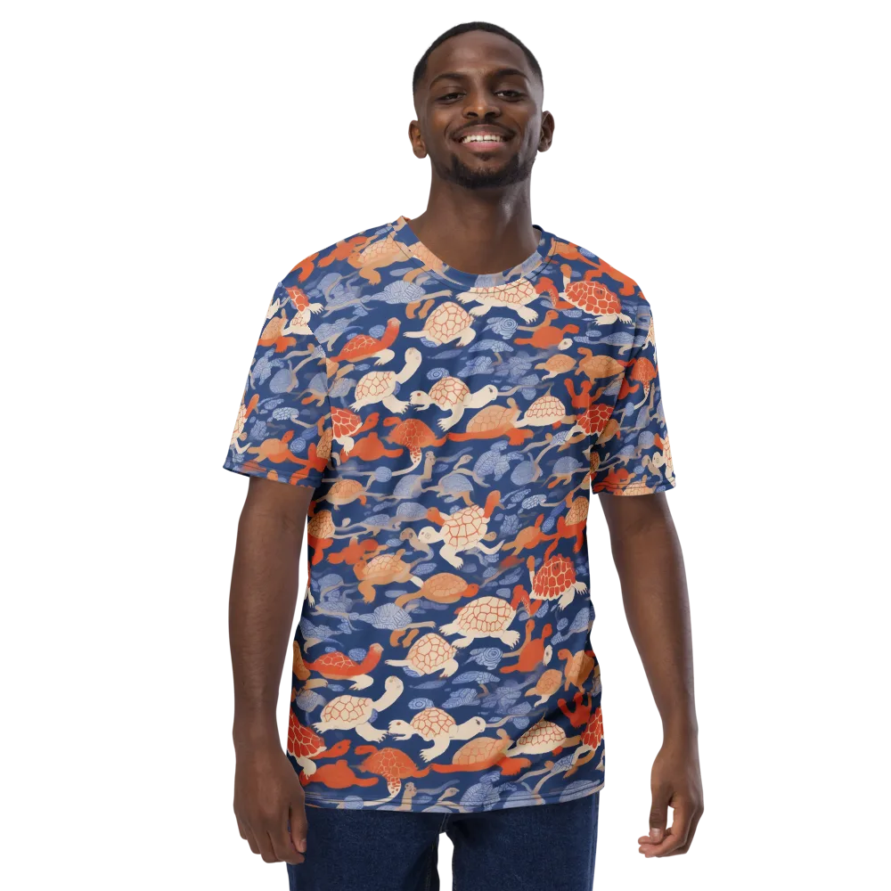 Terrapin Current on Men's Crew Neck T-Shirt — Front