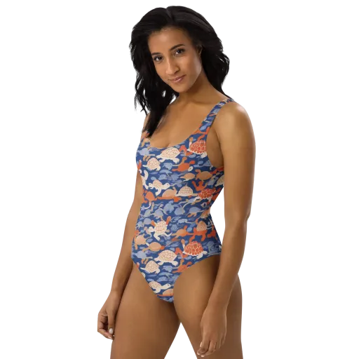 Terrapin Current on a One-Piece Swimsuit