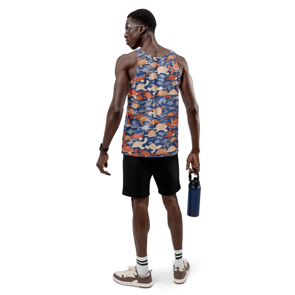 Terrapin Current on Men's Tank Top — Back
