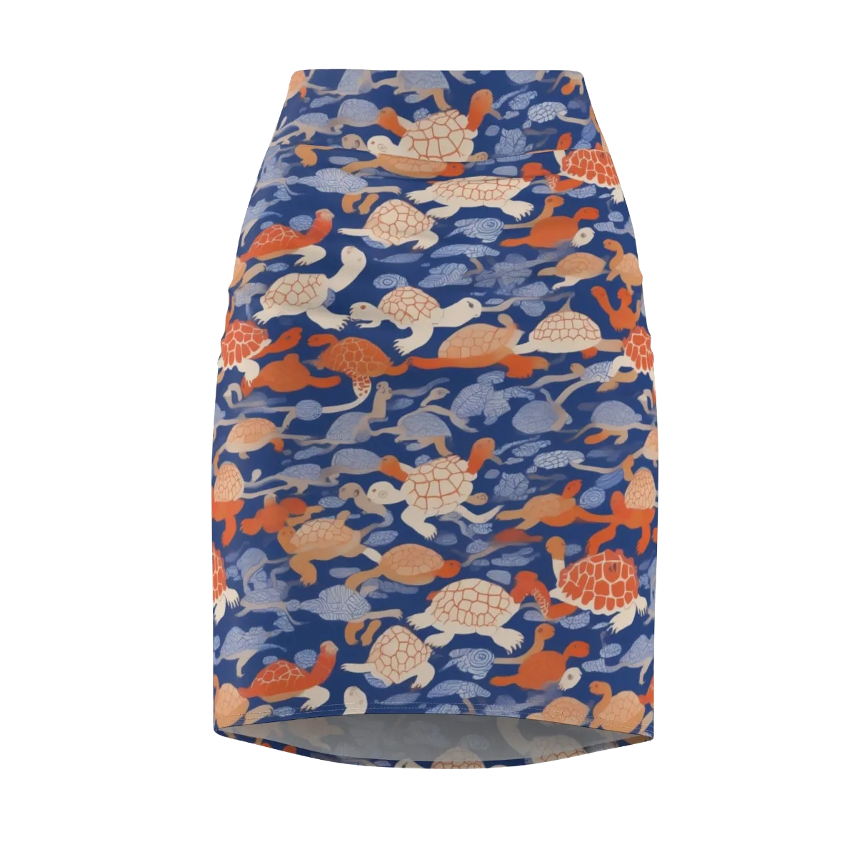 Terrapin Current on Pencil Skirt — Front