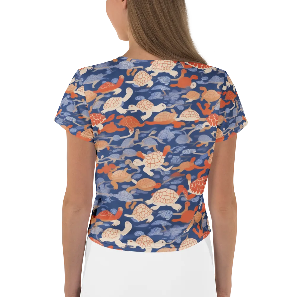 Terrapin Current on Crop Tee — Back