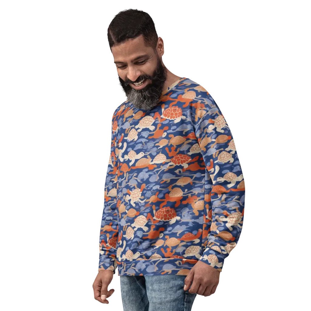 Terrapin Current on Sweatshirt — Left Front