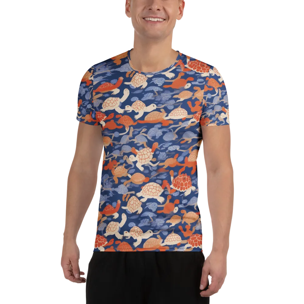 Terrapin Current on Men's Athletic T-Shirt — Front