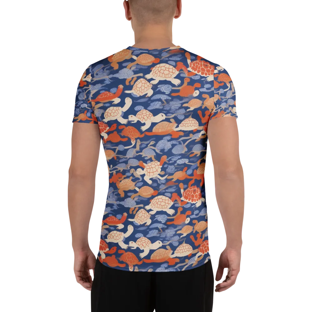 Terrapin Current on Men's Athletic T-Shirt — Back
