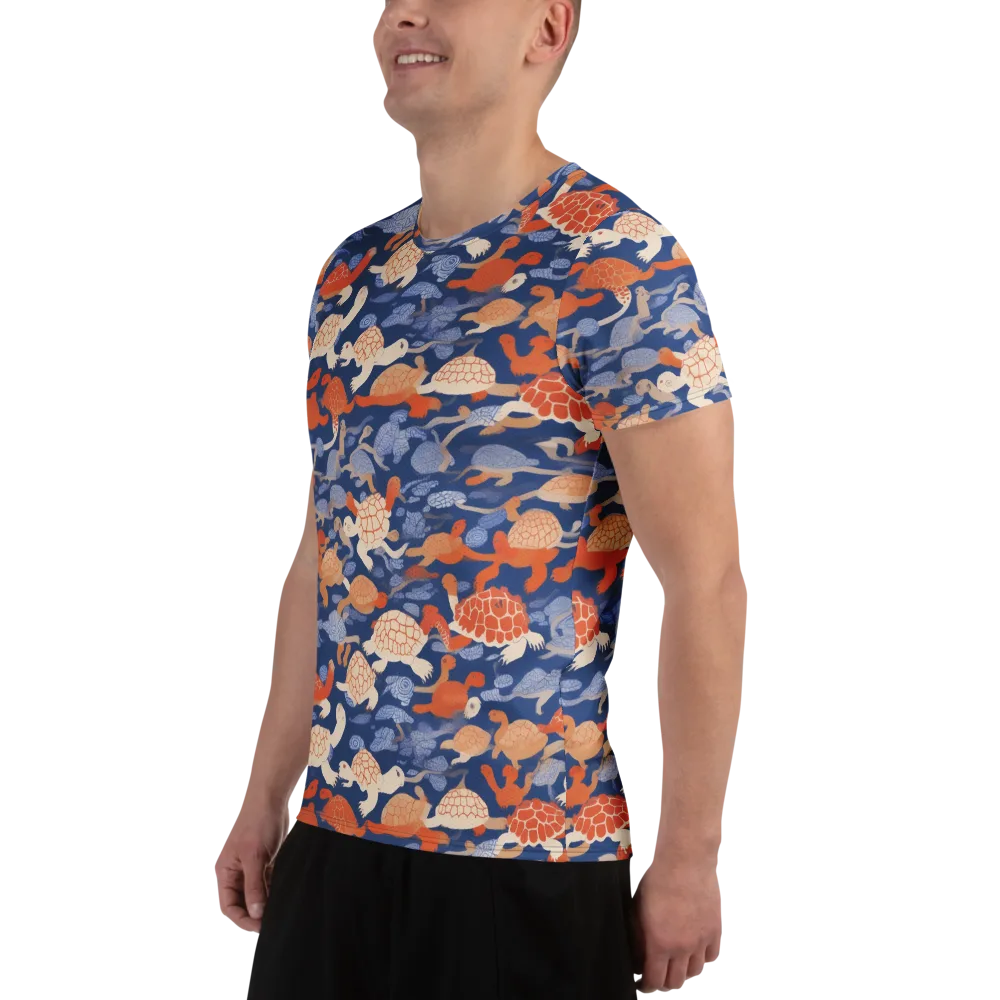 Terrapin Current on Men's Athletic T-Shirt — Left