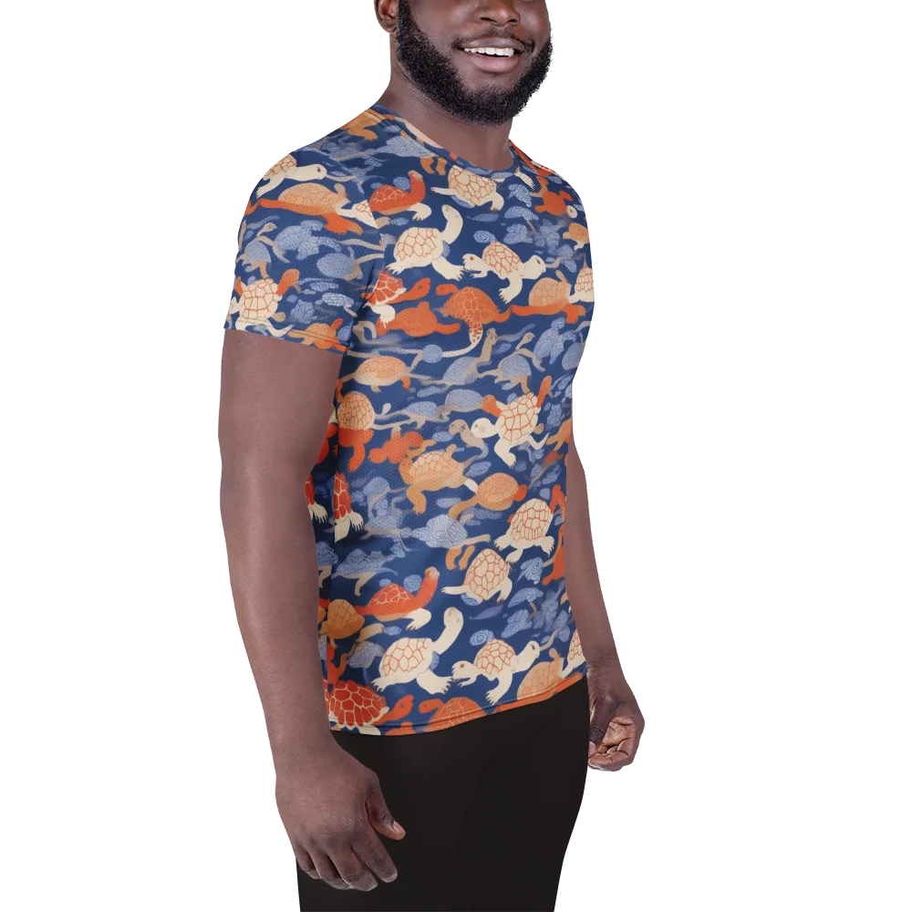 Terrapin Current on Men's Athletic T-Shirt — Right