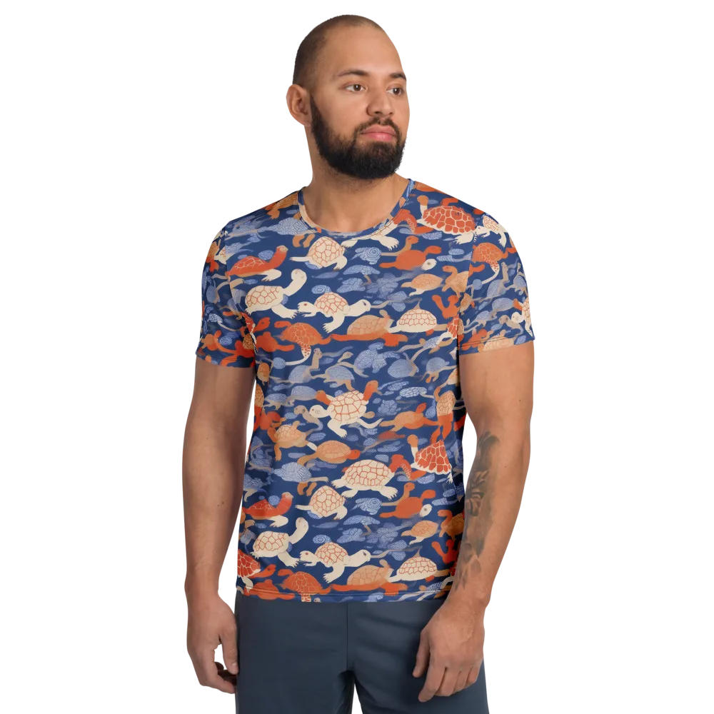 Terrapin Current on Men's Athletic T-Shirt — Front