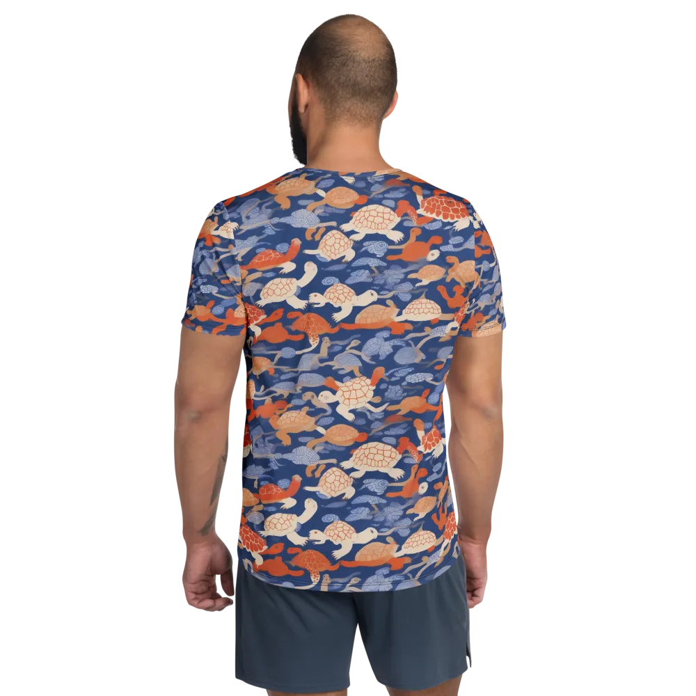 Terrapin Current on Men's Athletic T-Shirt — Back