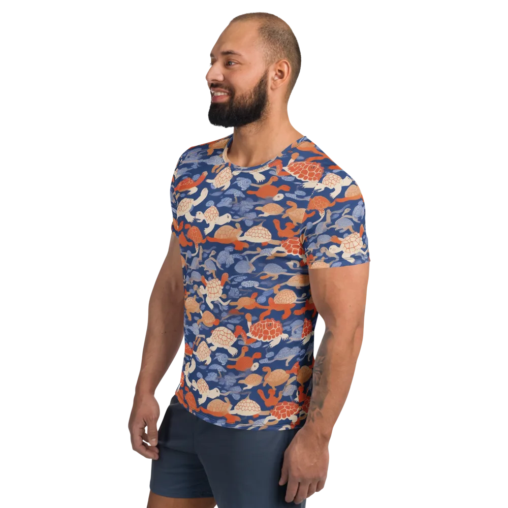 Terrapin Current on Men's Athletic T-Shirt — Left