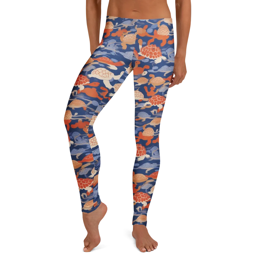 Terrapin Current on Leggings — Front