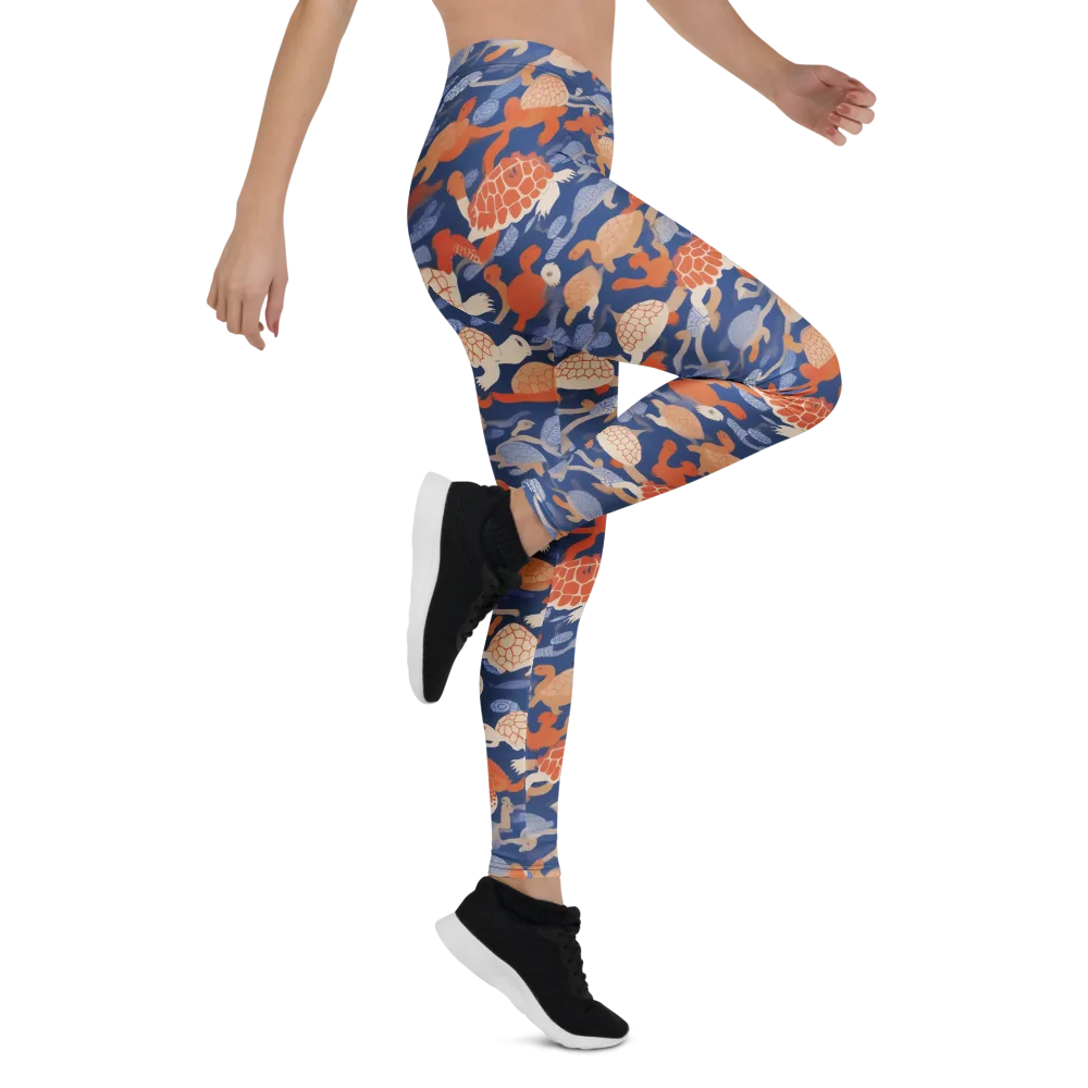 Terrapin Current on Leggings — Right
