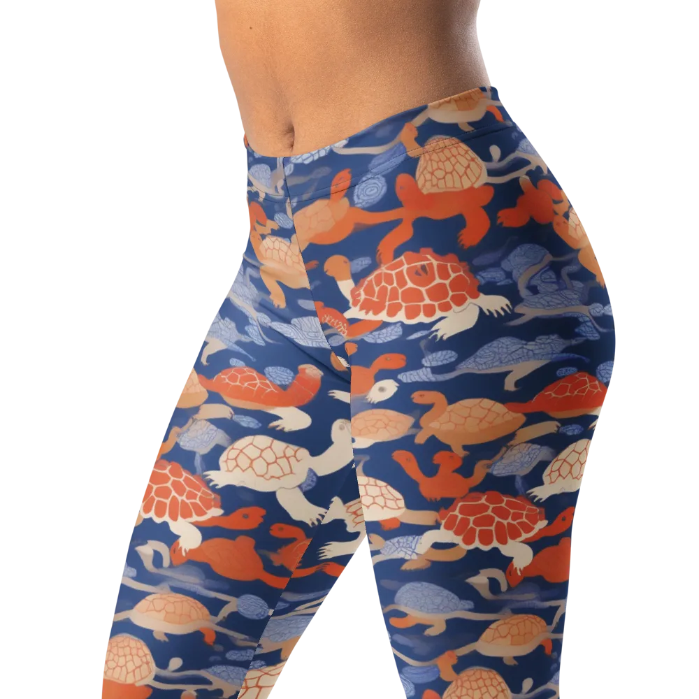 Terrapin Current on Leggings — Left Front