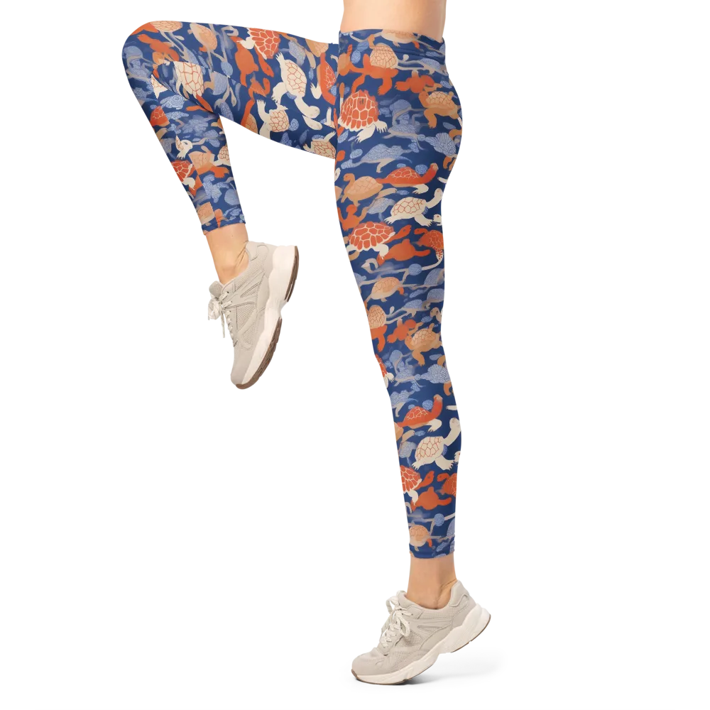 Terrapin Current on Leggings — Left