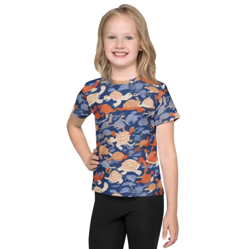 Terrapin Current on a Kids Crew Neck T-Shirt