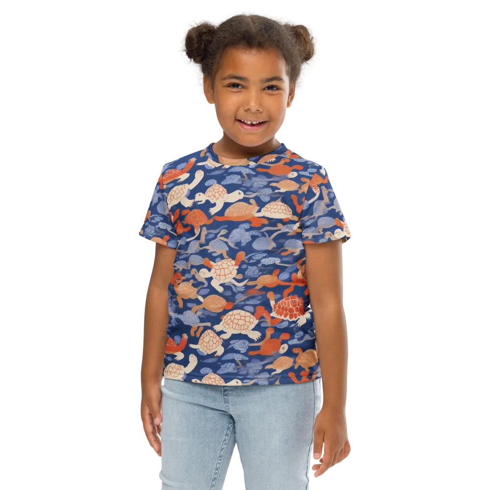 Terrapin Current on Kids Crew Neck T-Shirt — Front