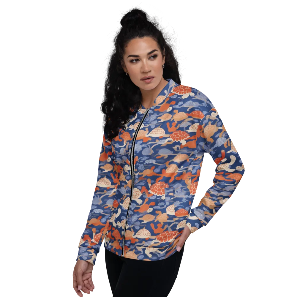 Terrapin Current on Bomber Jacket — Left