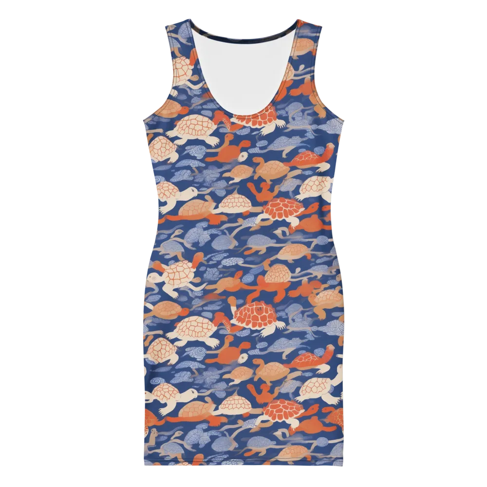 Terrapin Current on Bodycon Dress — Front