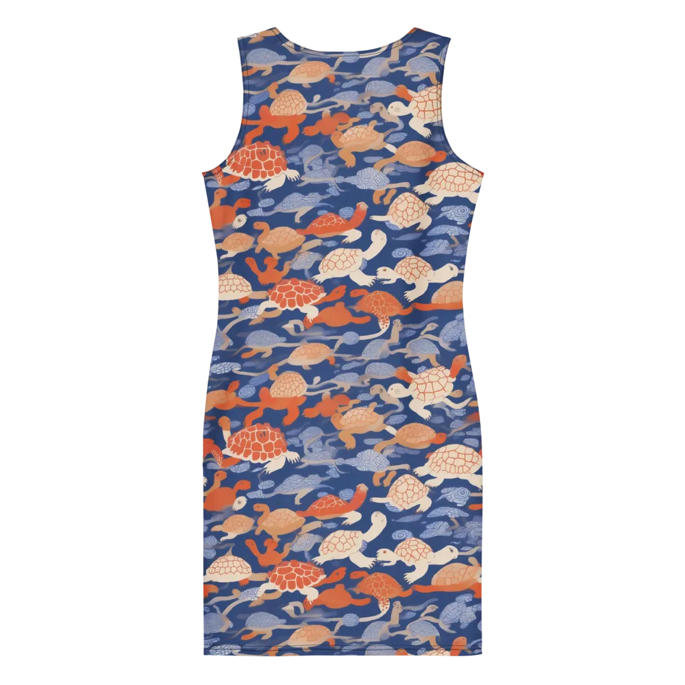 Terrapin Current on Bodycon Dress — Back