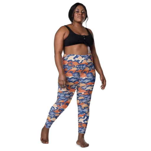 Terrapin Current on a Leggings with Pockets