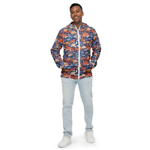 Terrapin Current on a Men's Windbreaker