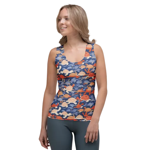 Terrapin Current on a Women's Tank Top