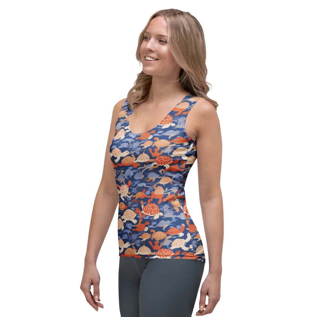Terrapin Current on Women's Tank Top — Left Front