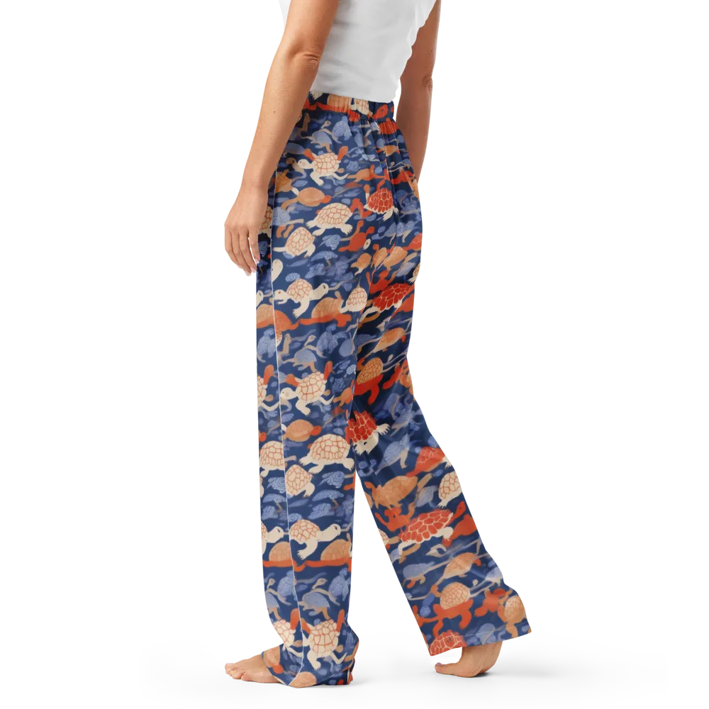 Terrapin Current on Women's Pajama Pants — Left