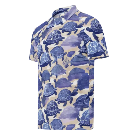 Blueback Drift on a Men's Slim Fit Polo Shirt
