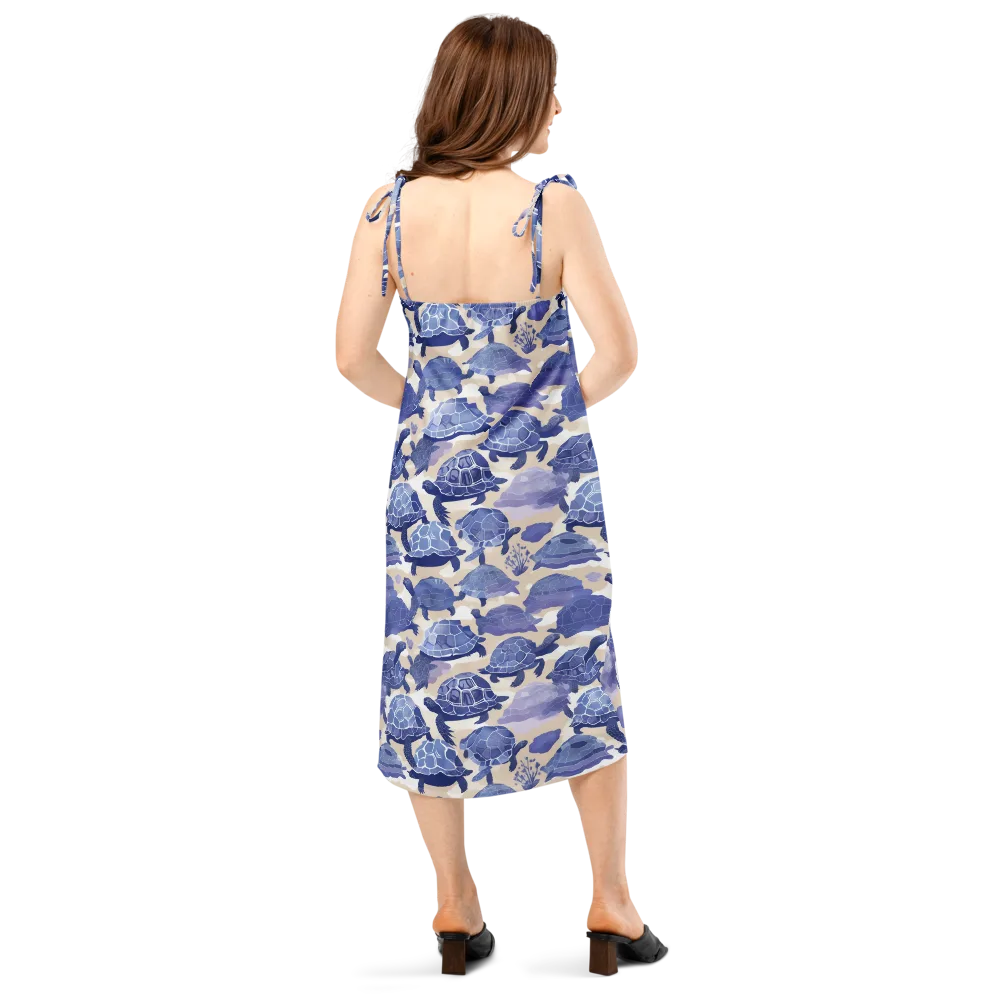 Blueback Drift on Slip Dress — Back