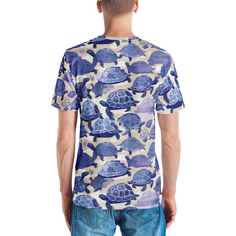 Blueback Drift on Men's Crew Neck T-Shirt — Back
