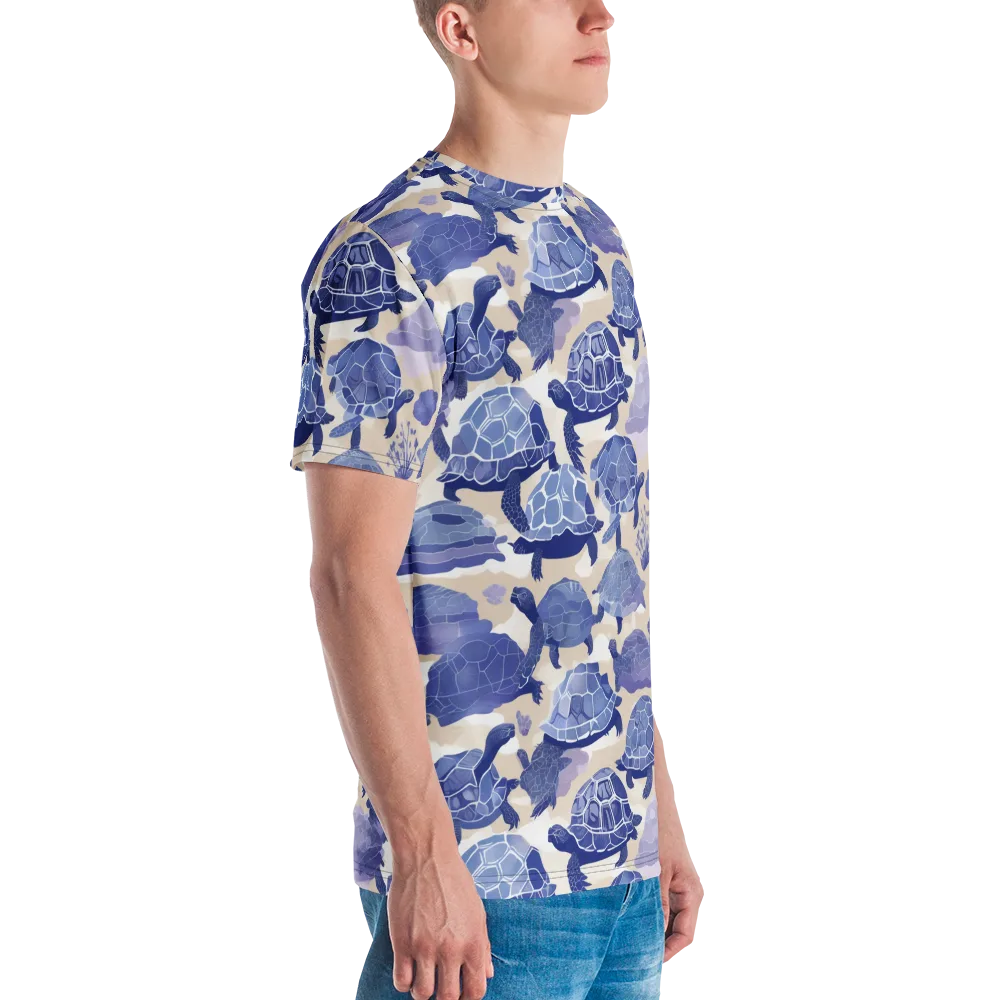 Blueback Drift on Men's Crew Neck T-Shirt — Right
