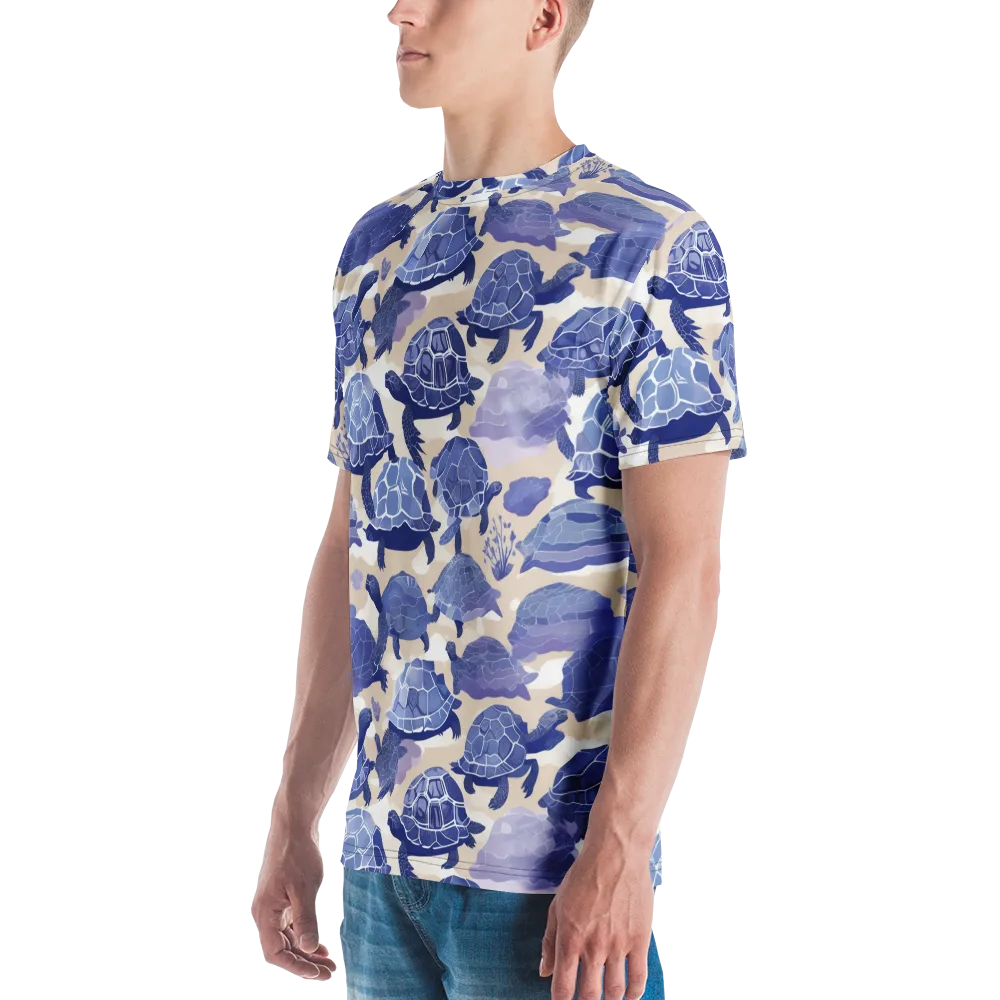 Blueback Drift on Men's Crew Neck T-Shirt — Left
