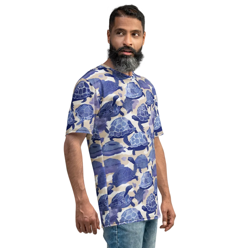 Blueback Drift on Men's Crew Neck T-Shirt — Right