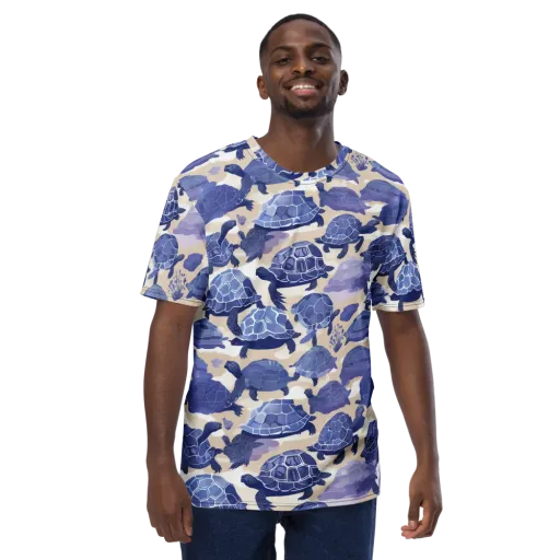 Blueback Drift on a Men's Crew Neck T-Shirt