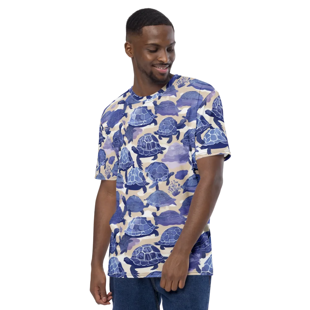 Blueback Drift on Men's Crew Neck T-Shirt — Left