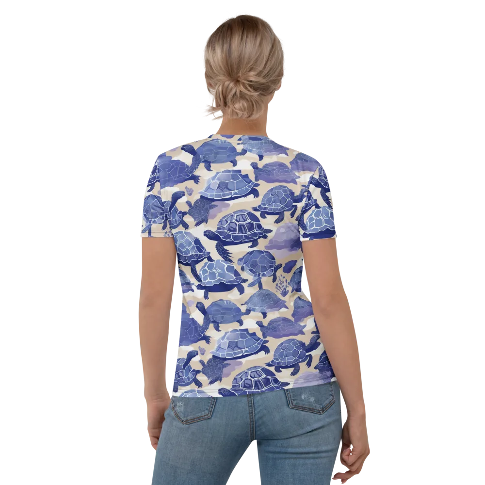 Blueback Drift on Women's Crew Neck T-Shirt — Back