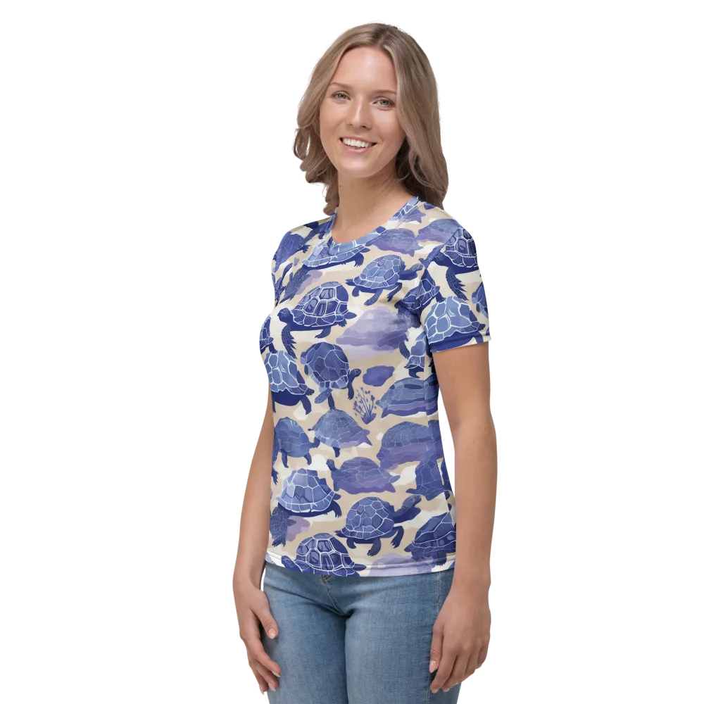 Blueback Drift on Women's Crew Neck T-Shirt — Left