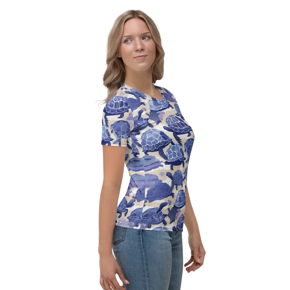 Blueback Drift on Women's Crew Neck T-Shirt — Right