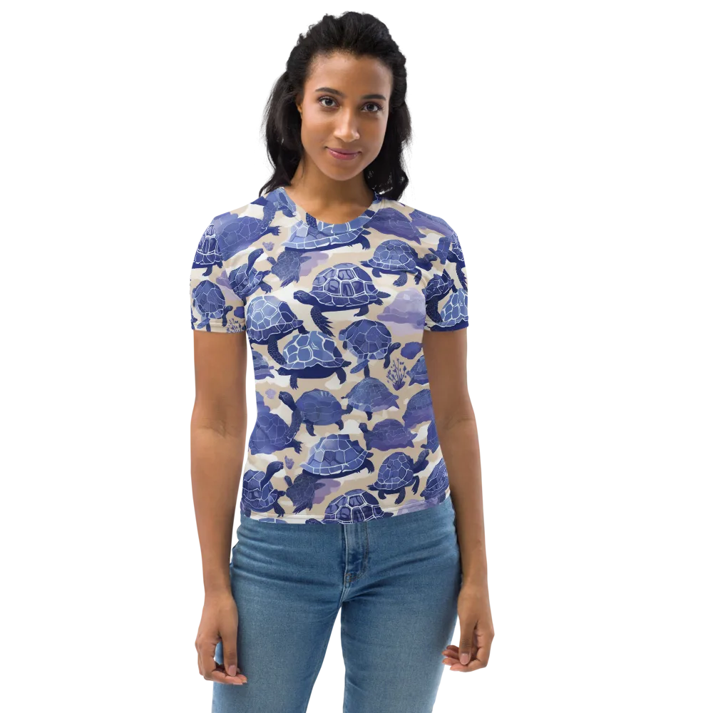 Blueback Drift on Women's Crew Neck T-Shirt — Front