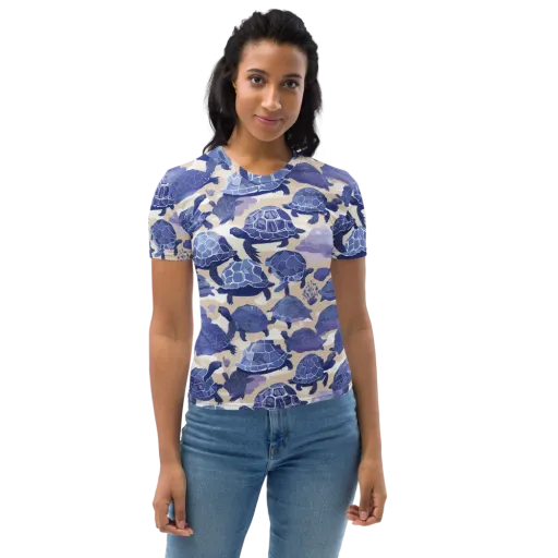 Blueback Drift on a Women's Crew Neck T-Shirt