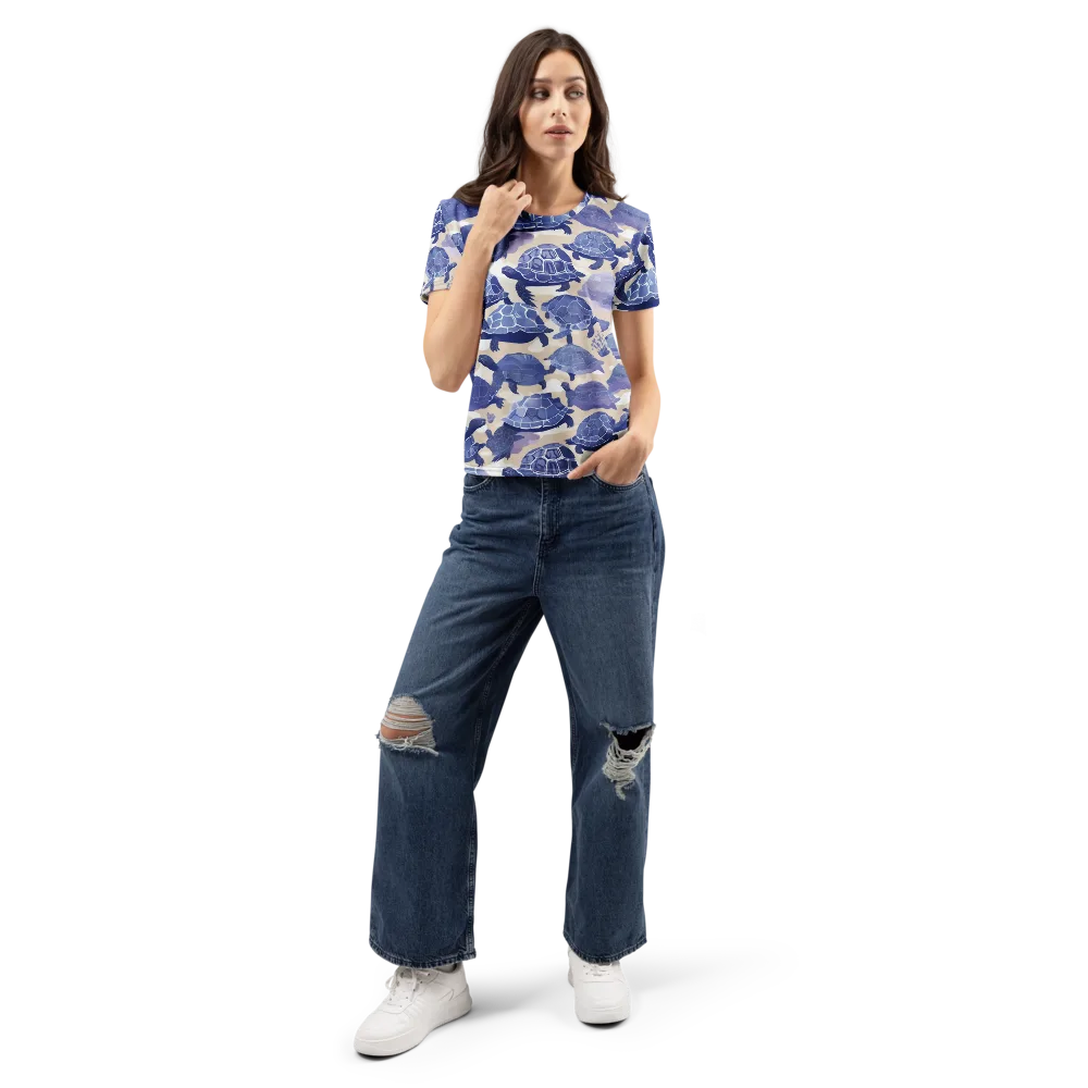 Blueback Drift on Women's Crew Neck T-Shirt — Front