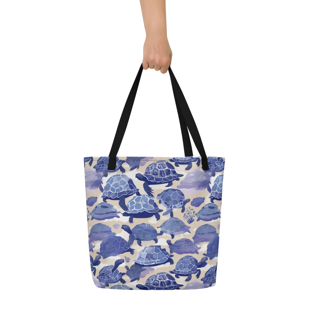 Blueback Drift on Large Tote Bag W/ Pocket — Front