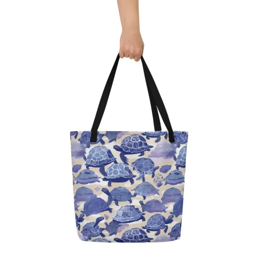 Blueback Drift on a Large Tote Bag W/ Pocket