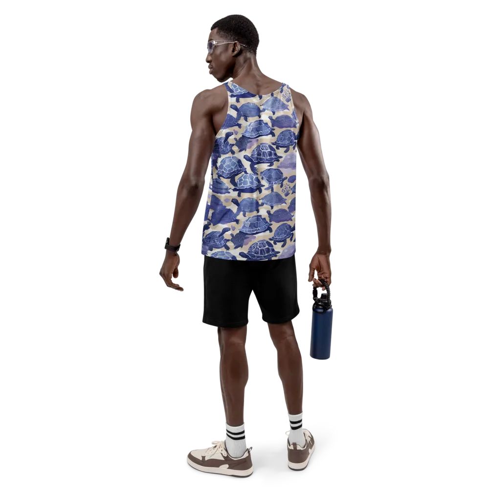 Blueback Drift on Men's Tank Top — Back
