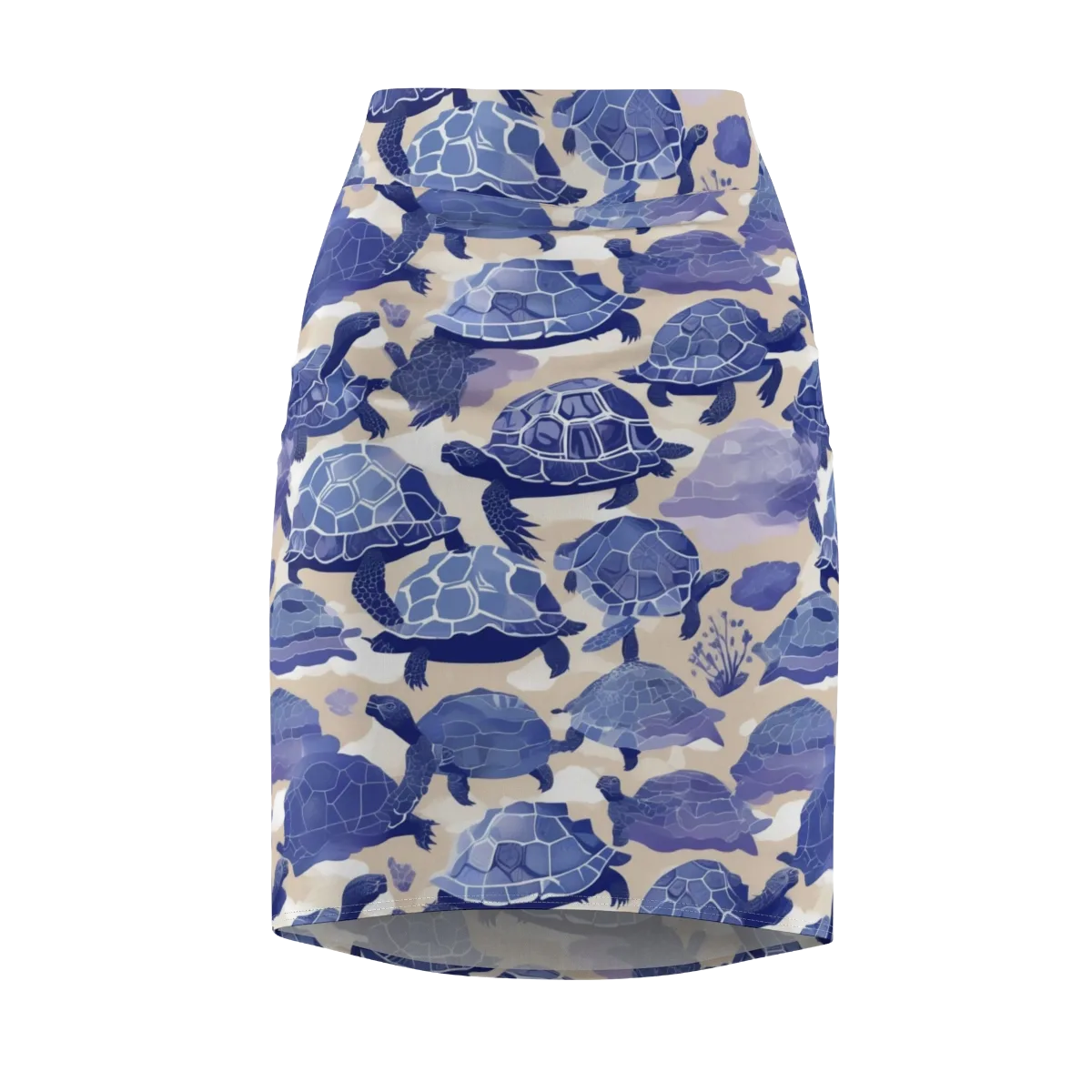 Blueback Drift on Pencil Skirt — Front