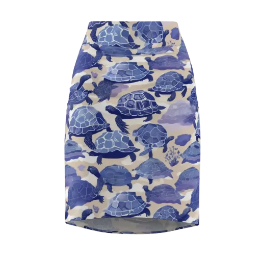 Blueback Drift on a Pencil Skirt