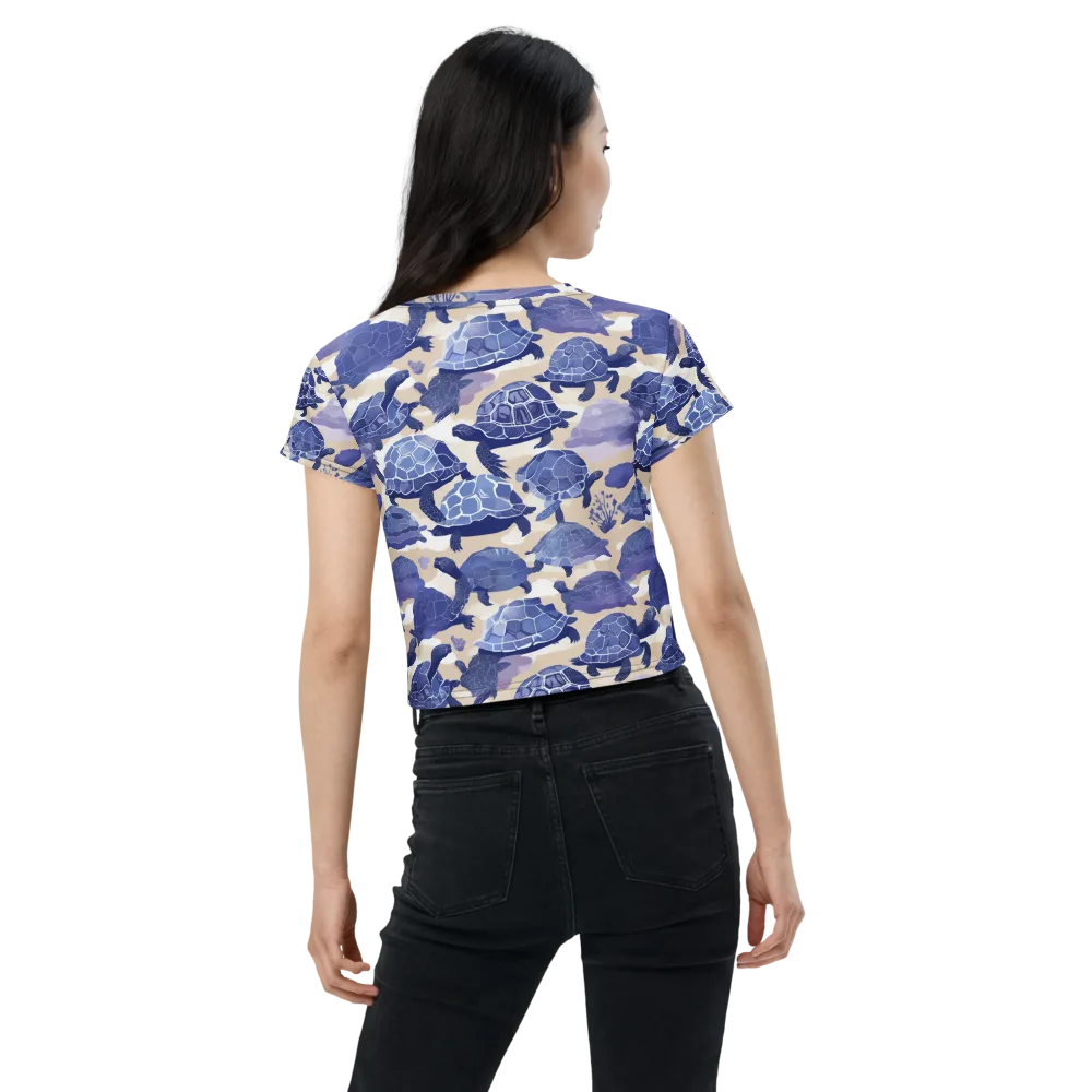 Blueback Drift on Crop Tee — Back