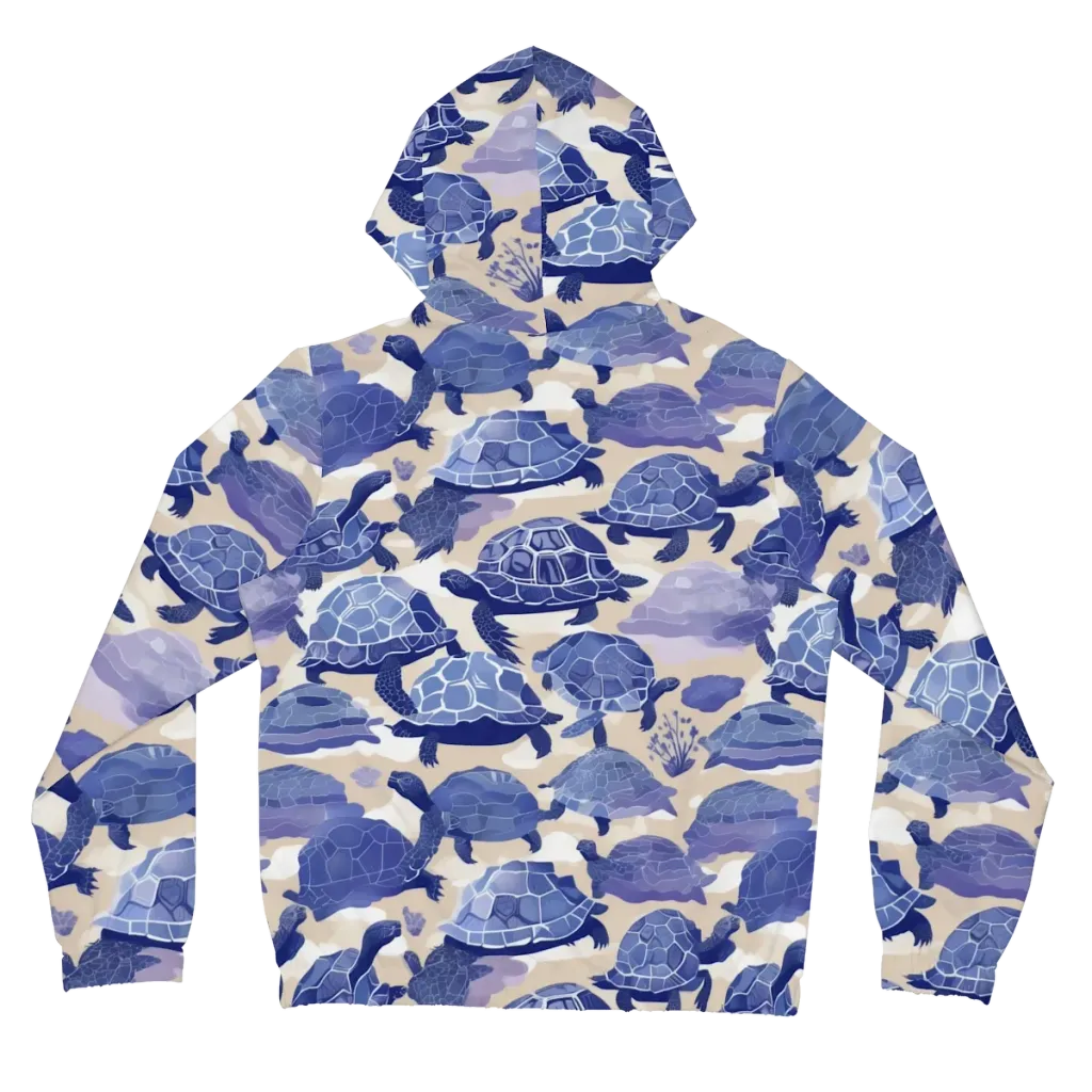Blueback Drift on Women's Full-Zip Hoodie — Back